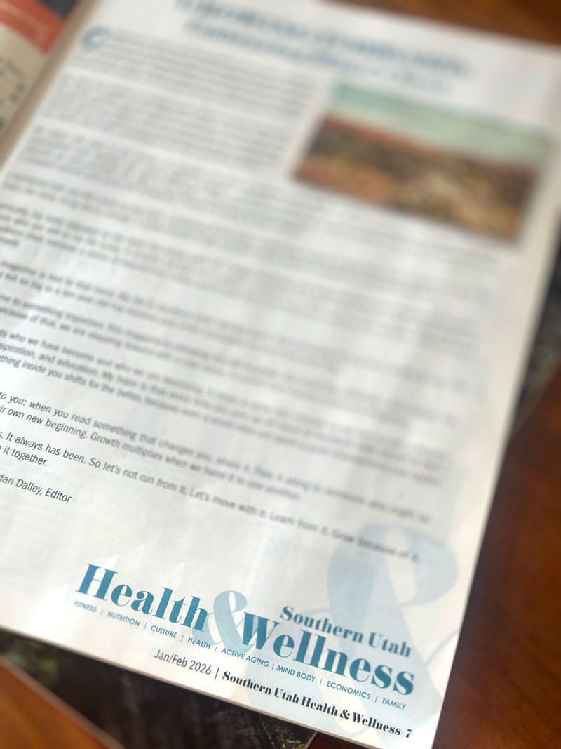 SUHW-Letter Southern Utah Health & Wellness article page