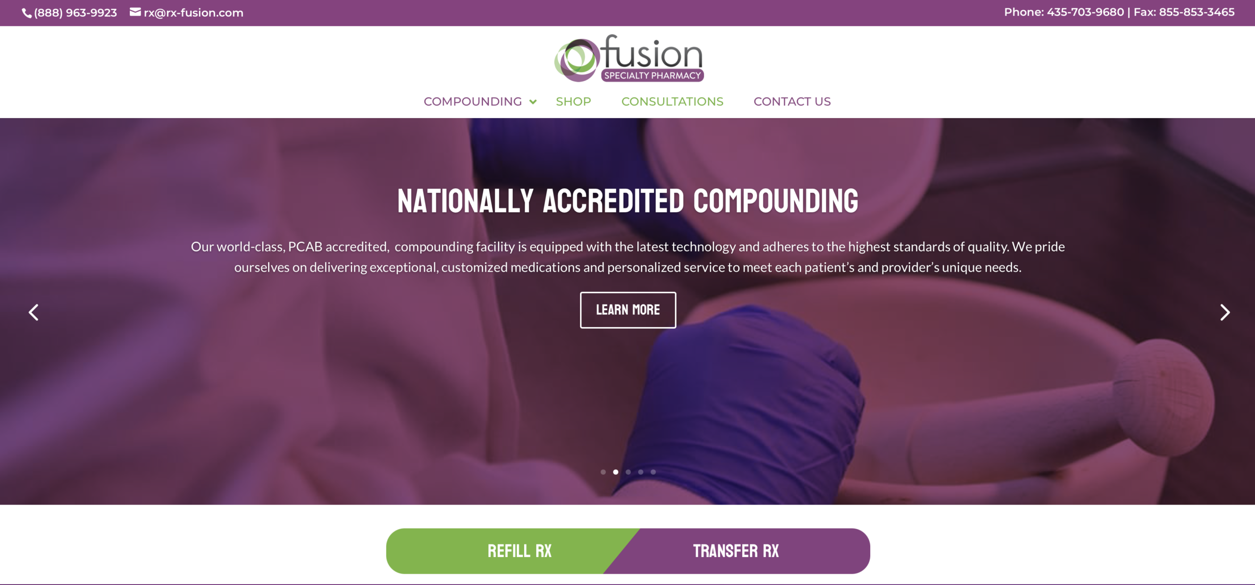 Fusion Specialty Pharmacy Website 1 Fusion Specialty Pharmacy Website